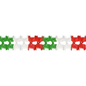 Beistle Red, White, and Green Pageant Garland - Party Supply Decoration for Fiesta / Cinco de Mayo
