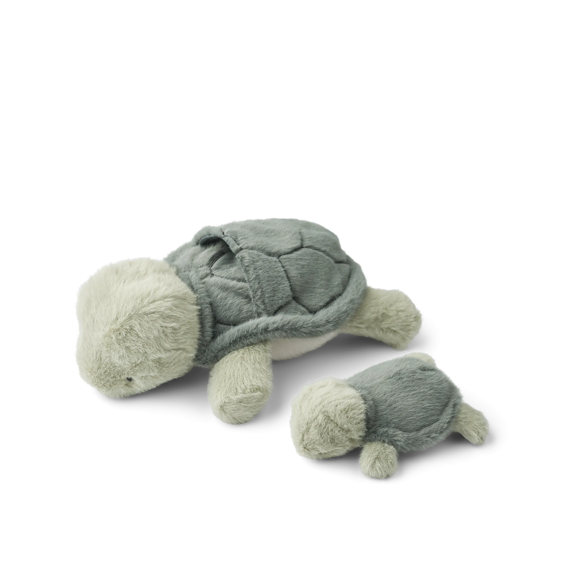 Berto & Baby Plush Turtle Teddy (Faune Green)
