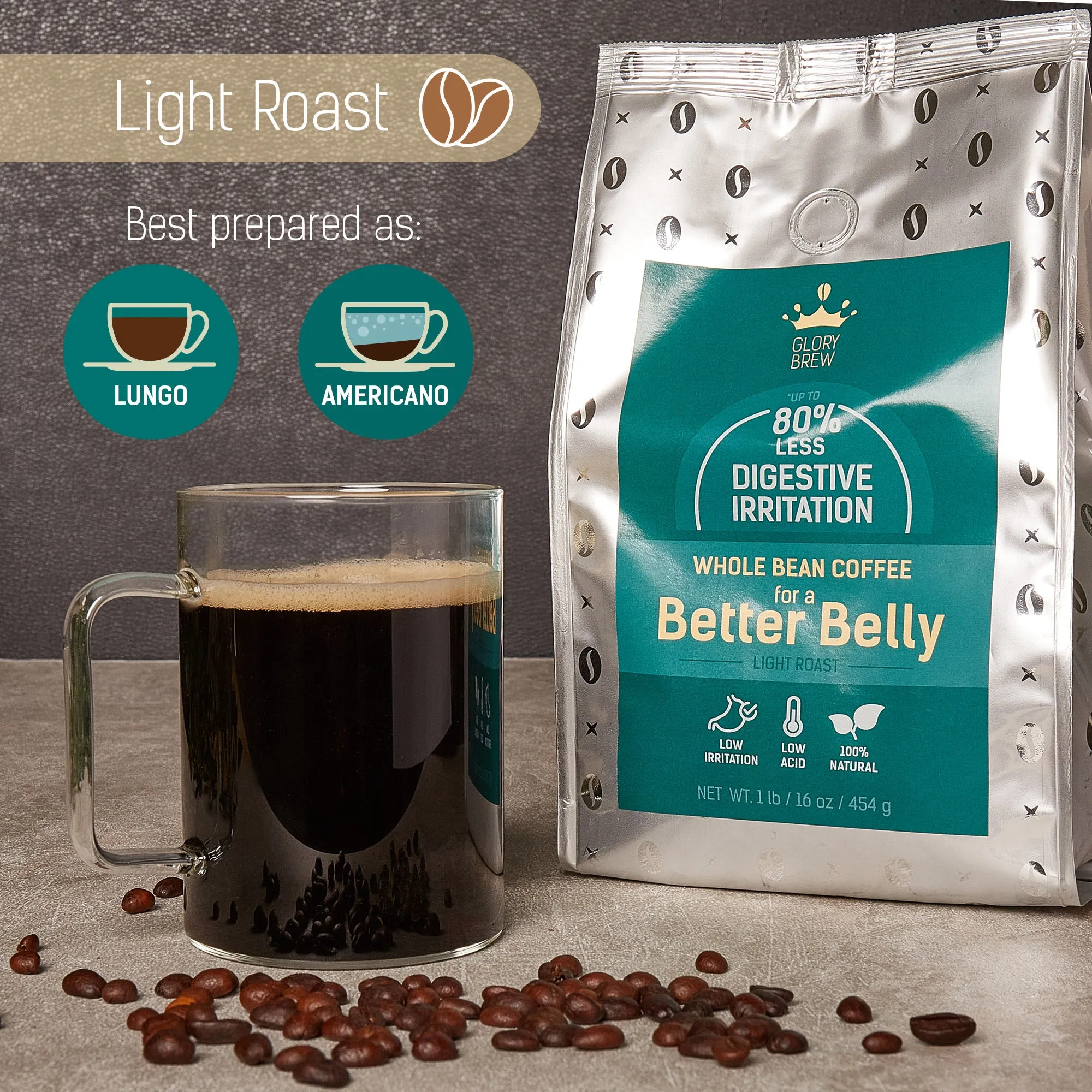 Better Belly Whole Beans Light Roast - 1 lb