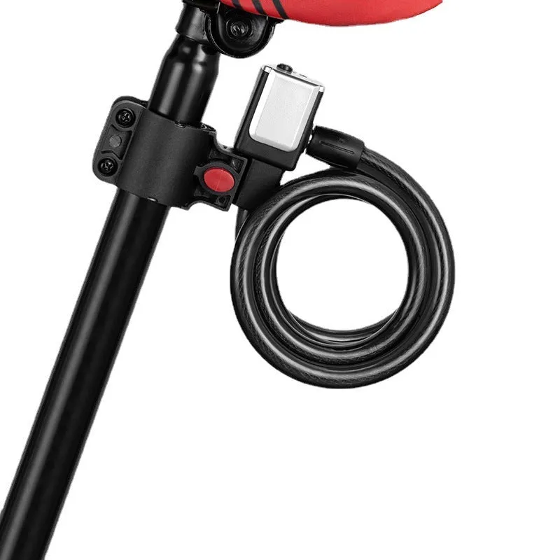 Bike Lock Mountain  Anti-theft Bold The Cable Is Locked And Fixed