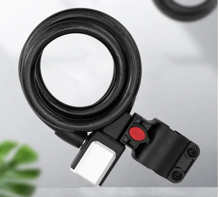 Bike Lock Mountain  Anti-theft Bold The Cable Is Locked And Fixed