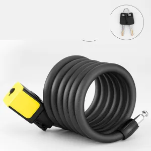 Bike Lock Mountain  Anti-theft Bold The Cable Is Locked And Fixed