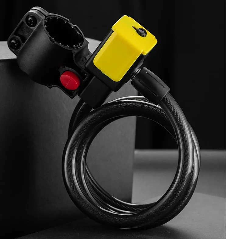 Bike Lock Mountain  Anti-theft Bold The Cable Is Locked And Fixed