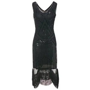 Black Gatsby Dress Flapper-style Party 1920s |JaosWish