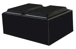 Black Night Companion Tuscany Cultured Marble Urn