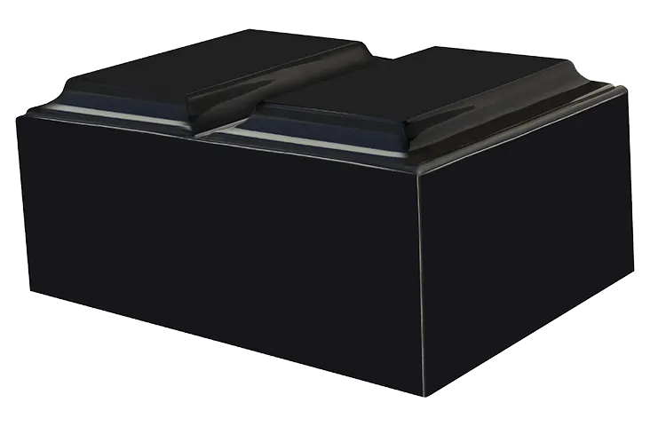 Black Night Companion Tuscany Cultured Marble Urn