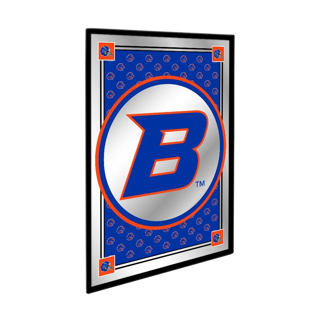 Boise State Broncos: Team Spirit, Logo - Framed Mirrored Wall Sign
