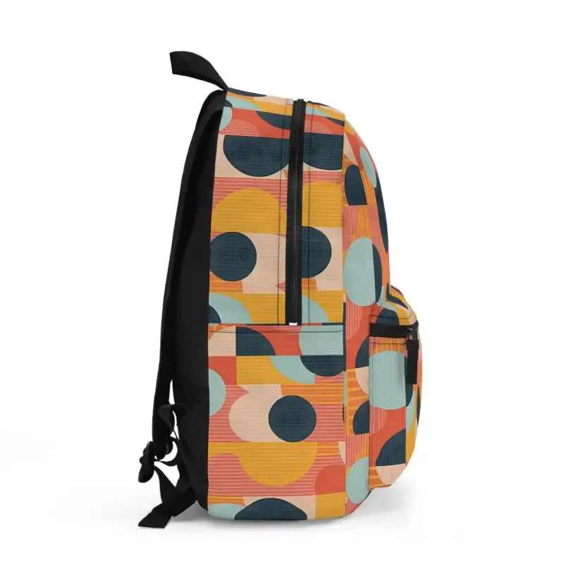 Bold Pastel Geometric Roomy Backpack