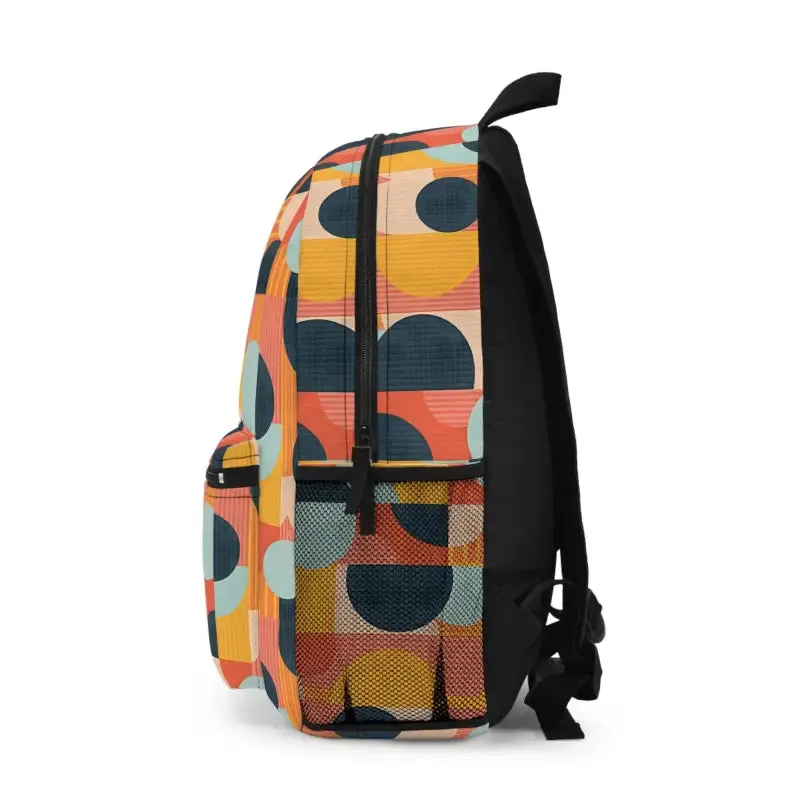 Bold Pastel Geometric Roomy Backpack