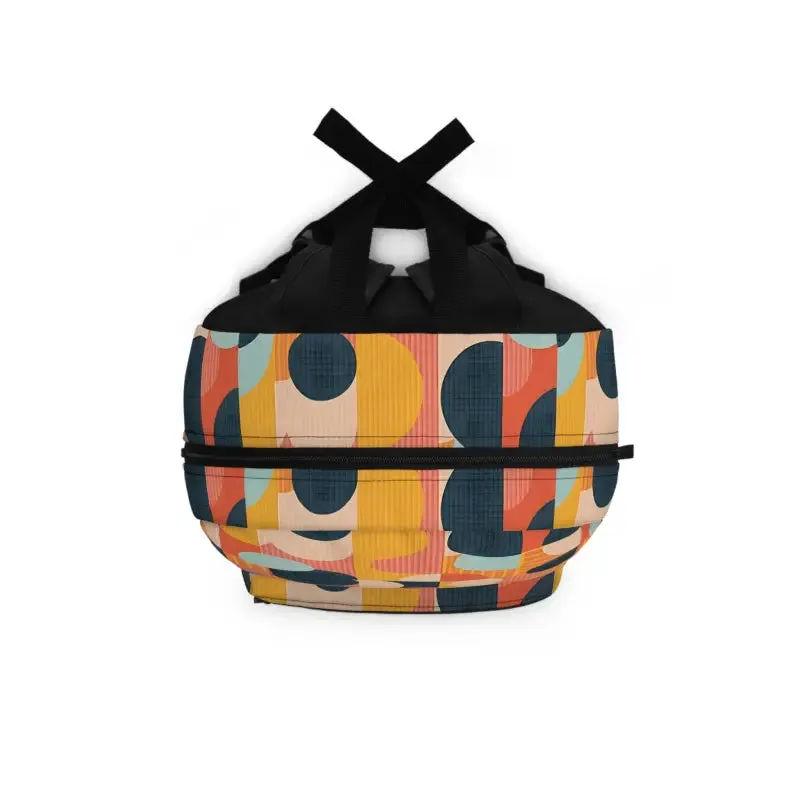 Bold Pastel Geometric Roomy Backpack
