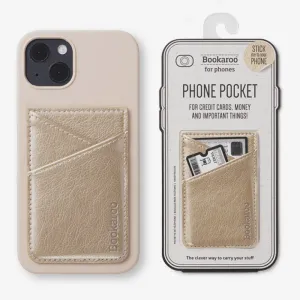 BOOKAROO PHONE POCKET - GOLD