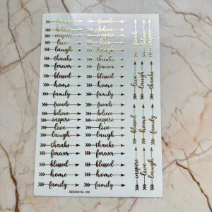 Bookmark Embossed Sticker.