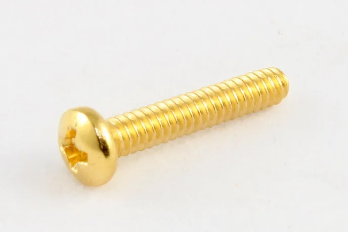 Bridge Length Screws for Guitar Saddles, #4-40 x 5/8" (15.8mm)