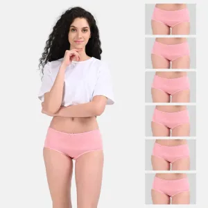 BrZee Hipsters | Lightweight Cotton-Elastane Fabric  | Super Stretchy For Comfort | No Visible Panty Lines | Pack Of 6