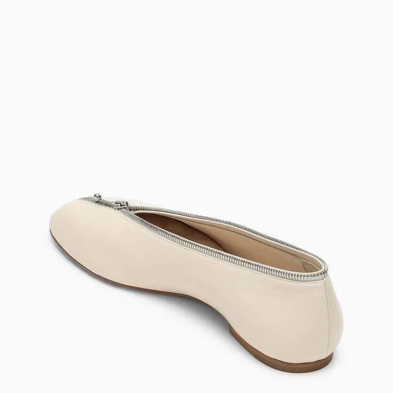 BURBERRY Ballerina with Zipped Upper - Women's SS24 Collection