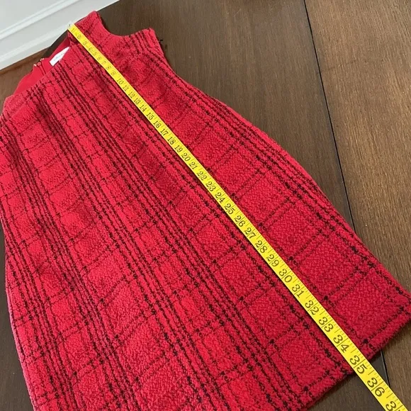 Calvin Klein Plaid Sheath Dress Size 8P New