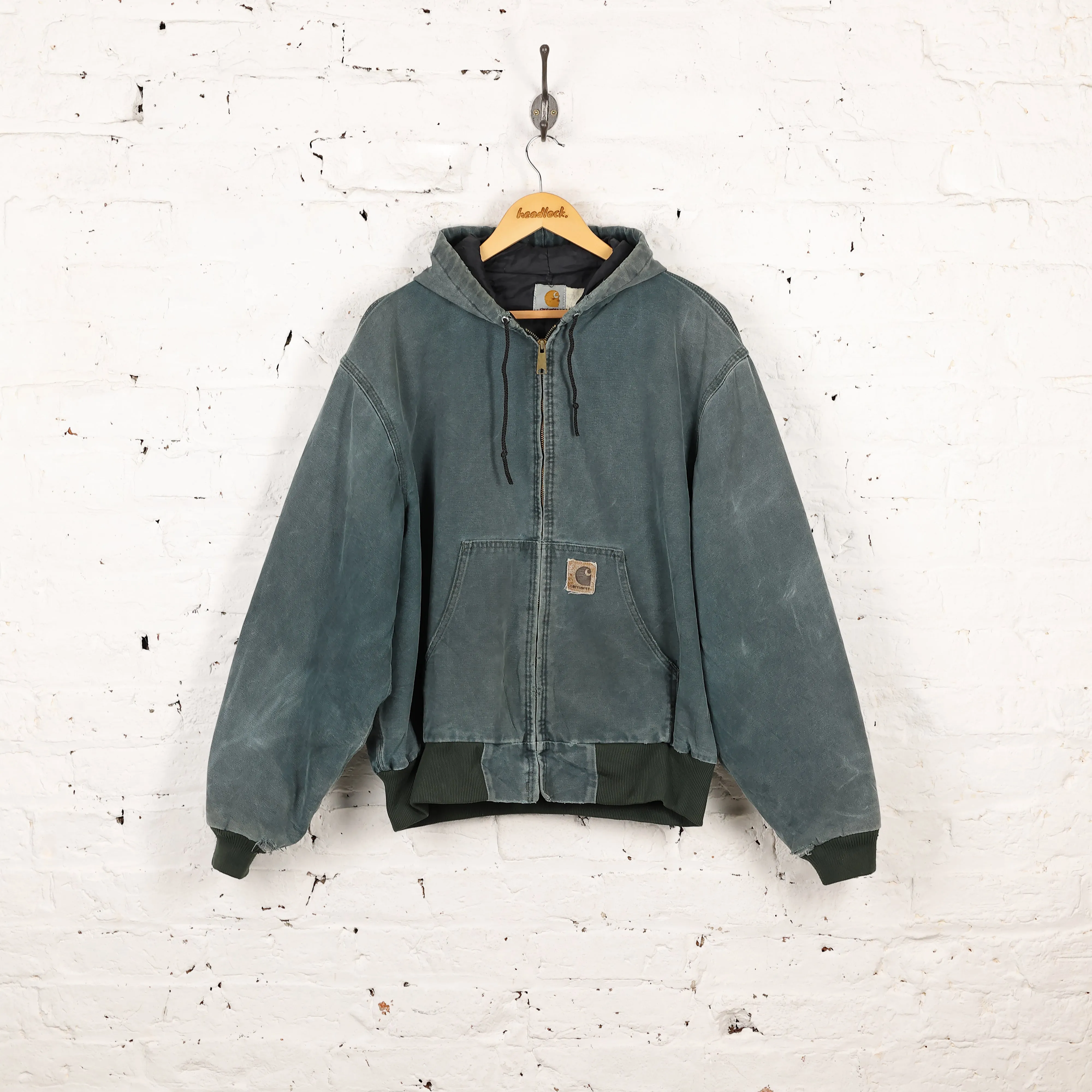 Carhartt Hooded Work Jacket - Green - XL