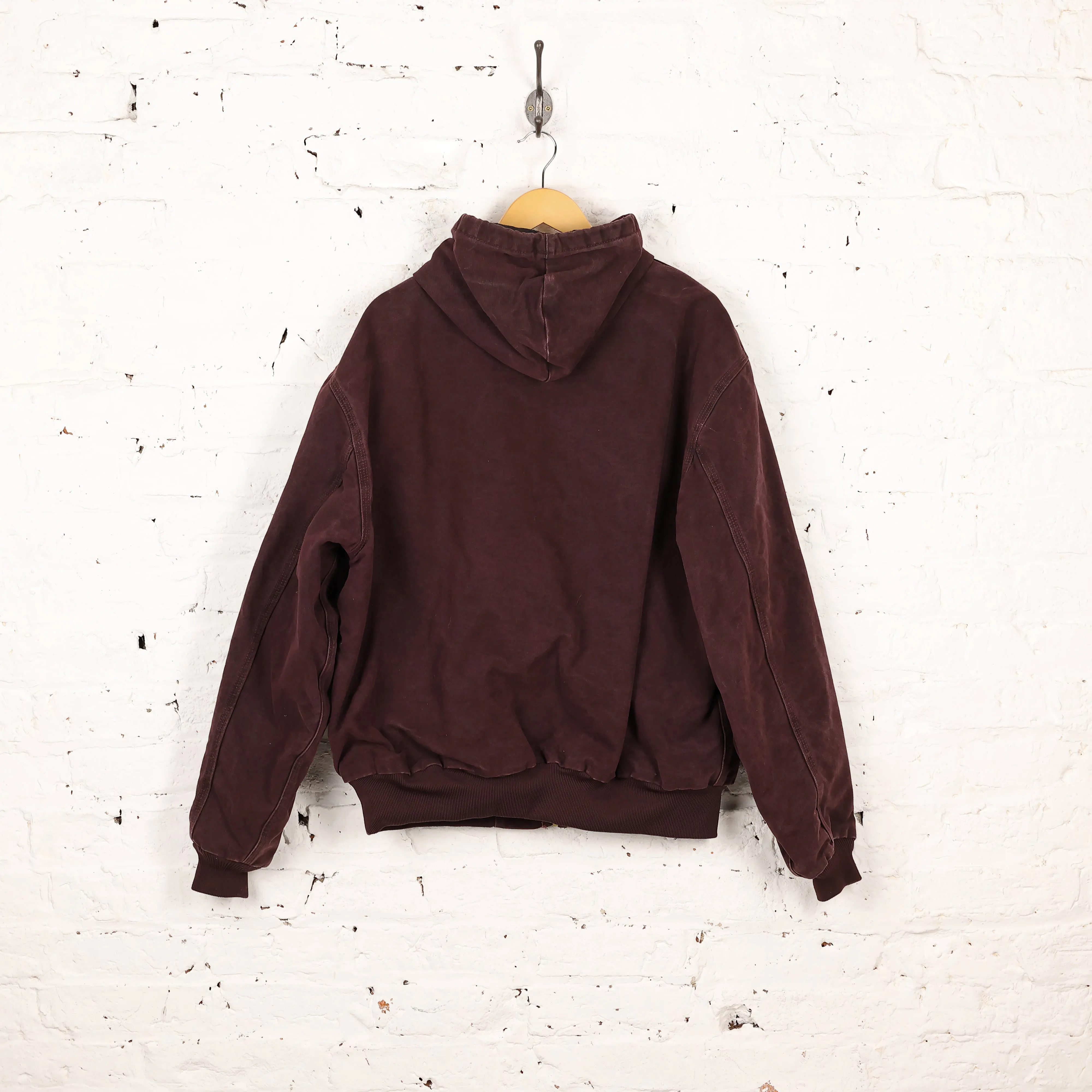 Carhartt Hooded Work Jacket - Maroon - XXL