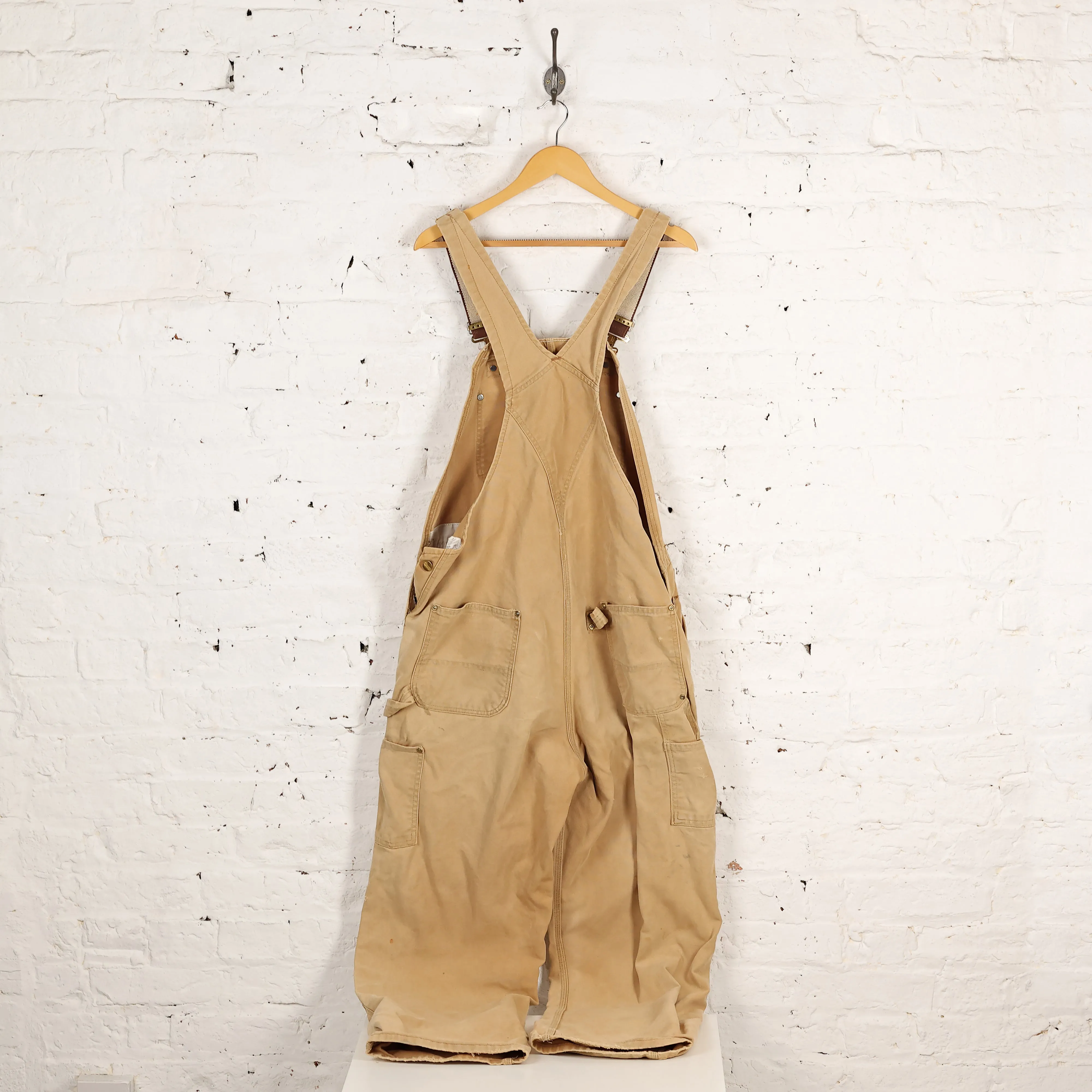 Carhartt Work Double Knee Dungarees - Beige - XXL