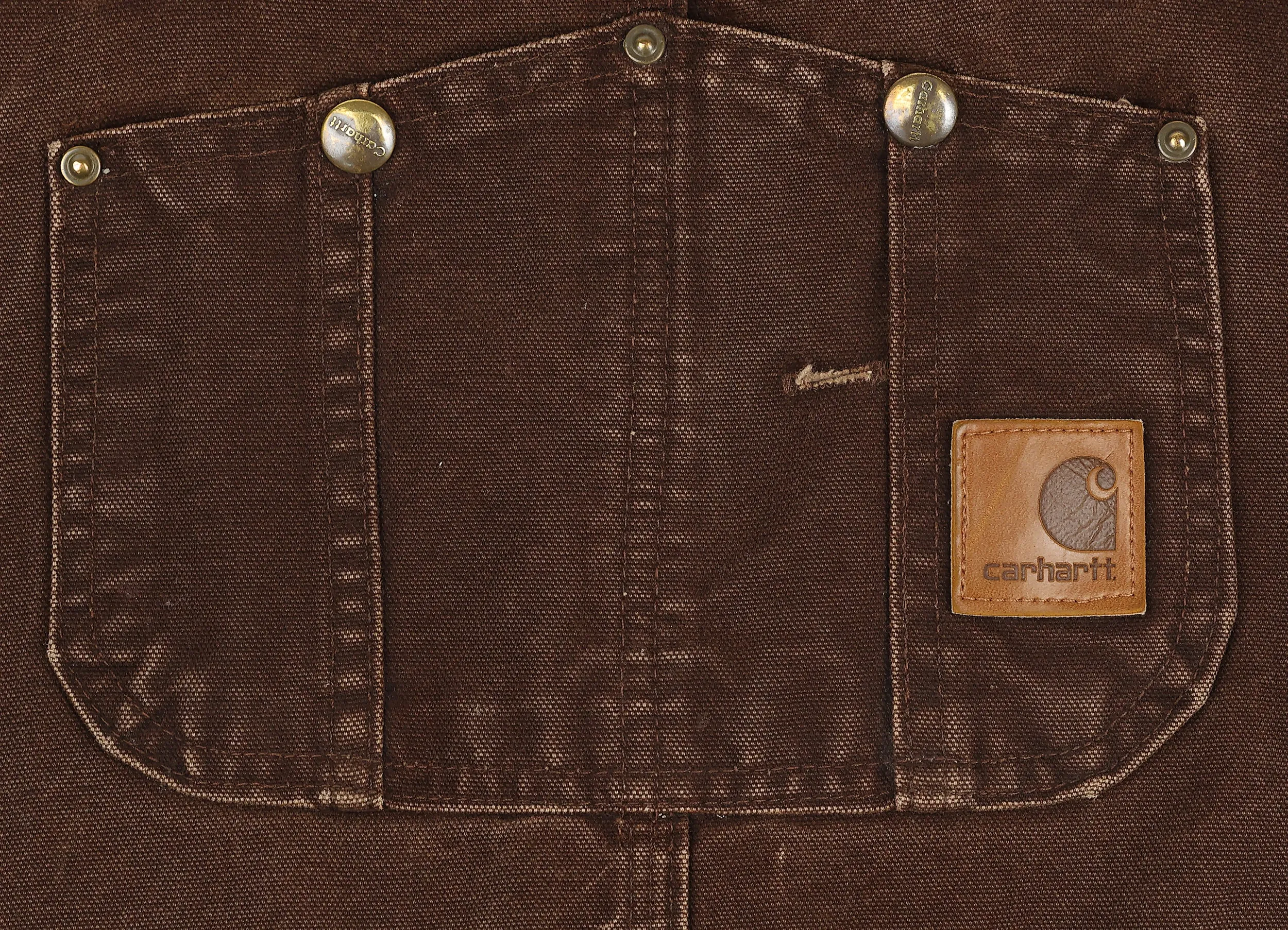 Carhartt Work Double Knee Dungarees - Brown - XL