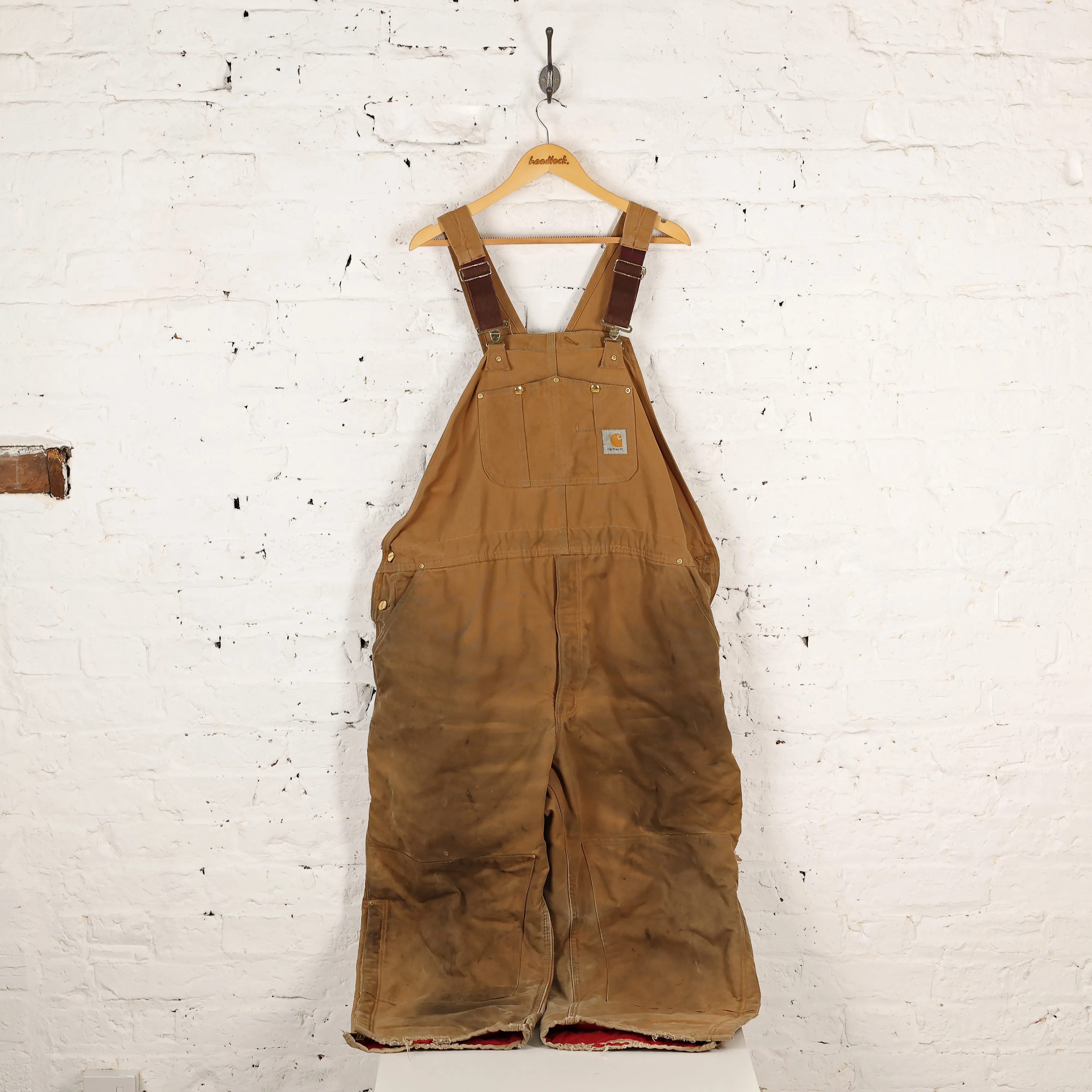 Carhartt Work Dunagrees - Brown - XXL
