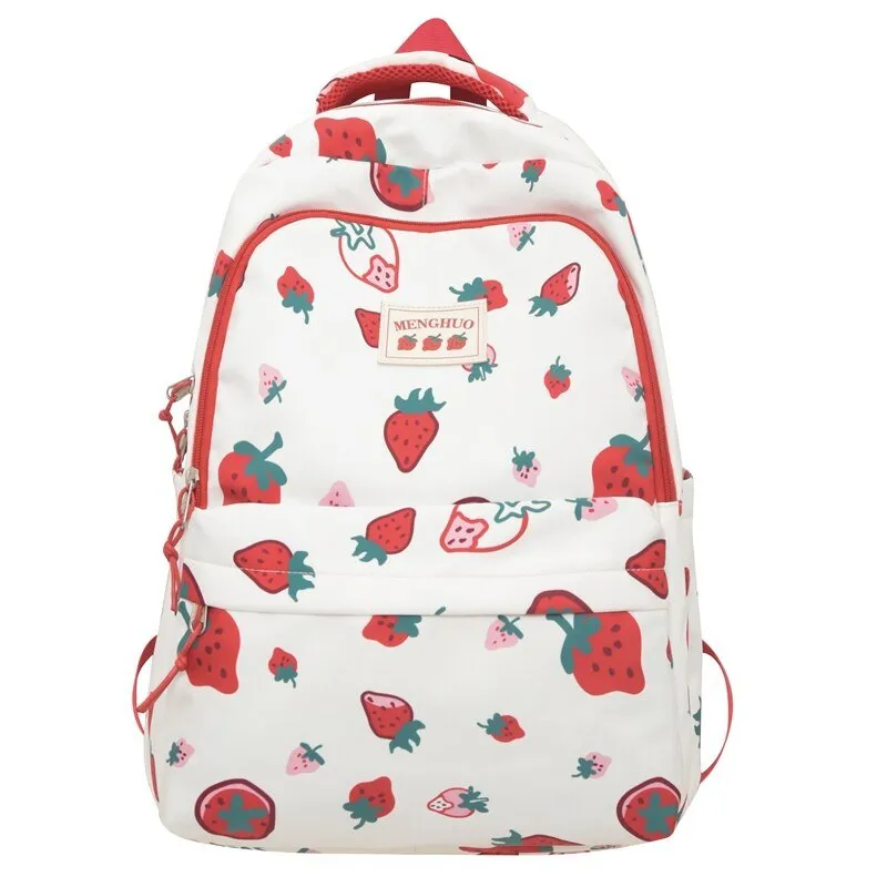 Cartoon Print Women's Backpack for Laptops, Travel and School