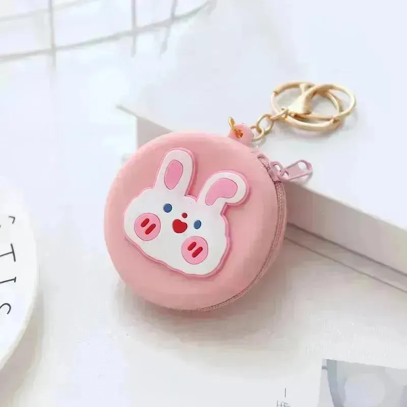 Cartoon Silicon Colorful Bag Key Chain