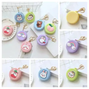 Cartoon Silicon Colorful Bag Key Chain
