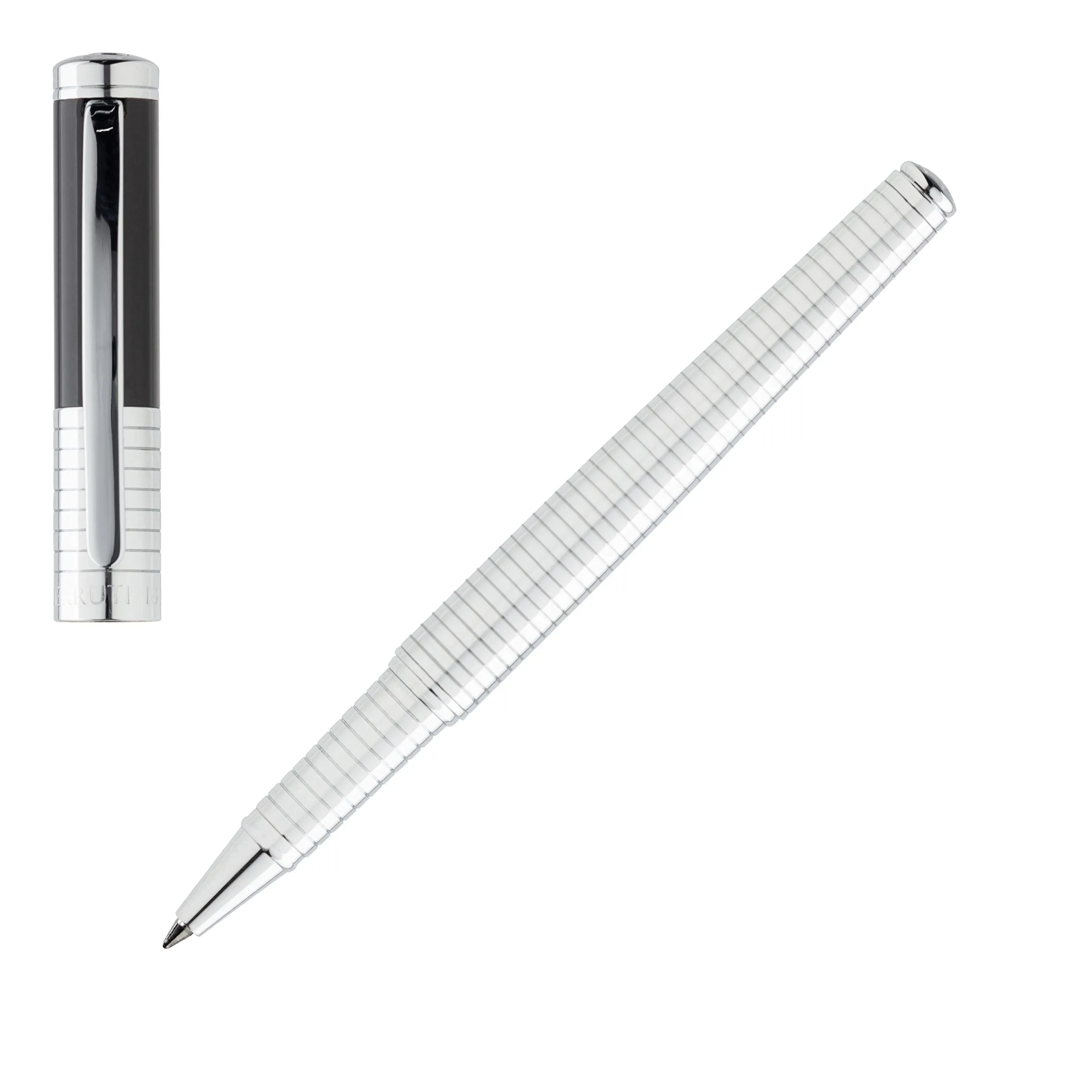 CERRUTI 1881 NSH0635B-Rollerball pen Crosswall Chrome