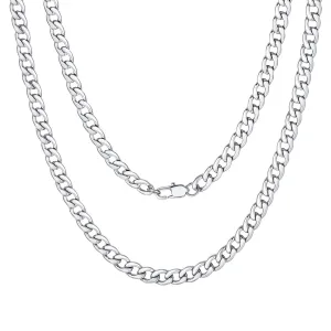 ChainsPro Man Cuban Link Chain Necklace 5MM 18 inch Jewelry Finding Chain for Pendant Dad Gold Chain