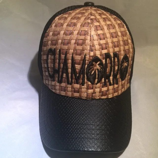 Chamorro Palms Croc Brim Banig Trucker