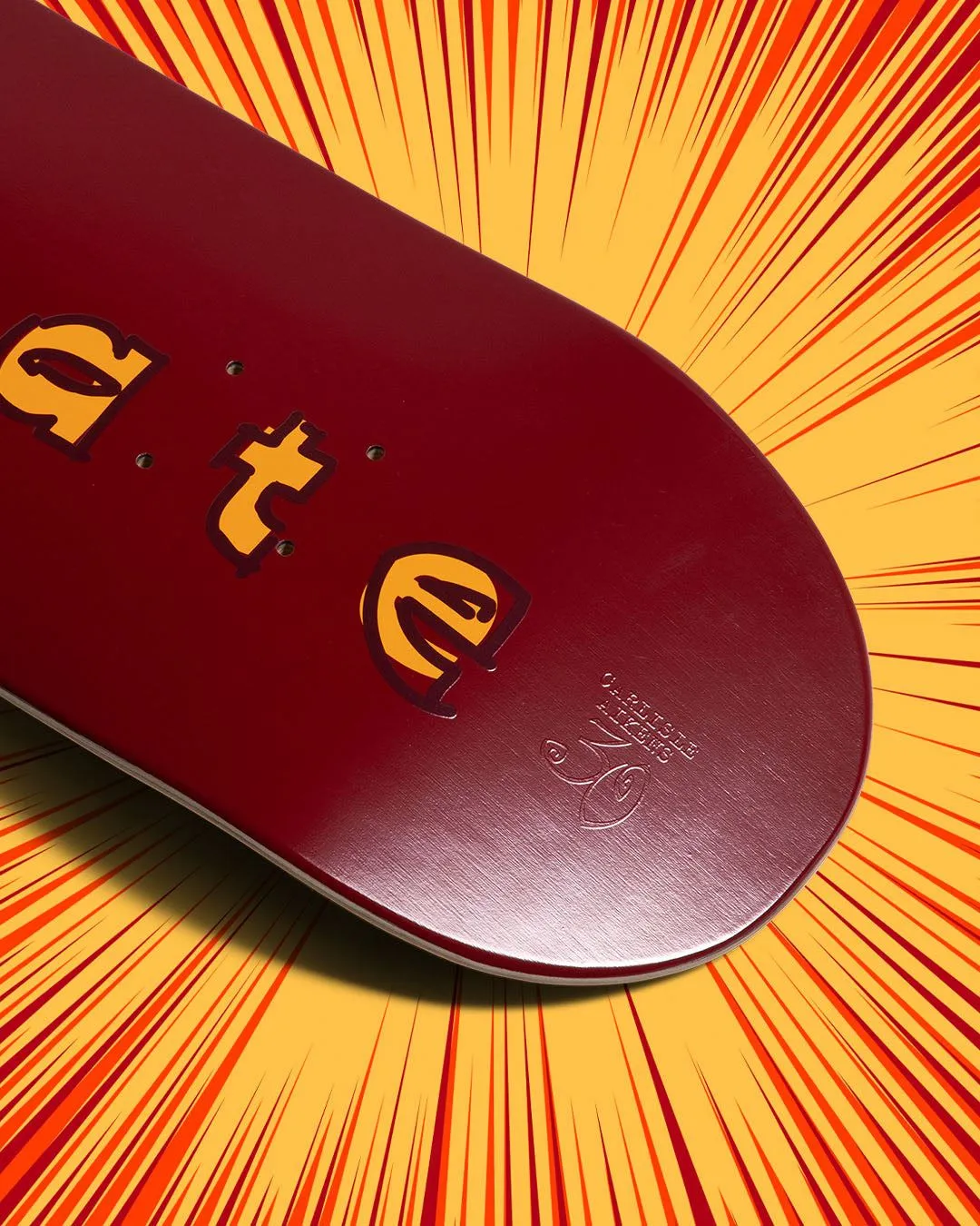 Chocolate Skateboard Comic Carl Aikens Love Seat  Skateboard Deck - 9.0"