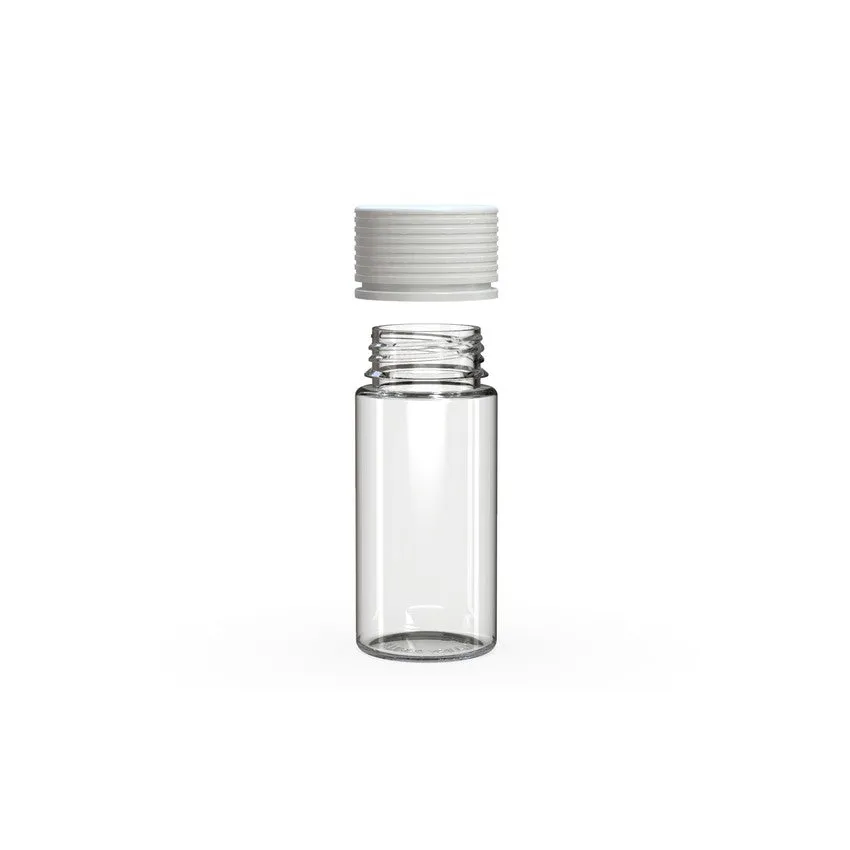 Chubby Gorilla 100Ml Spiral Bottle With Inner Seal & Tamper Evident Break-Off Band (Clear Natural Bottle With Opaque White Closure) - (400 Count)