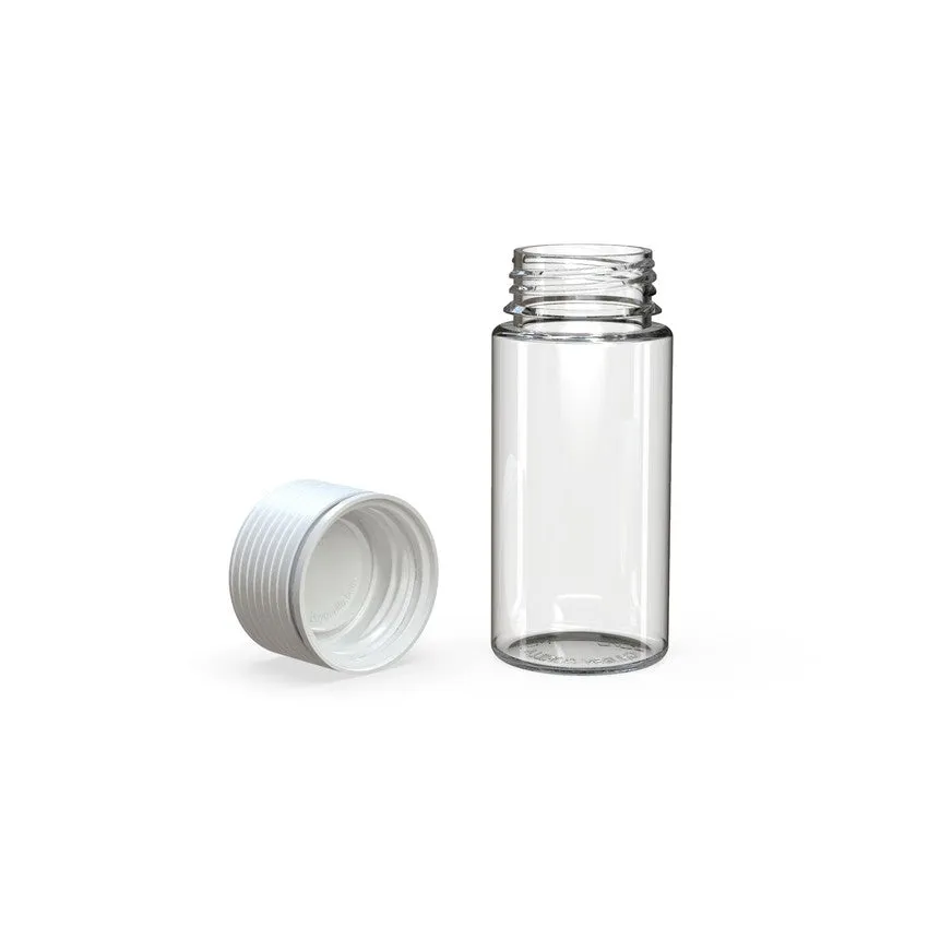 Chubby Gorilla 100Ml Spiral Bottle With Inner Seal & Tamper Evident Break-Off Band (Clear Natural Bottle With Opaque White Closure) - (400 Count)