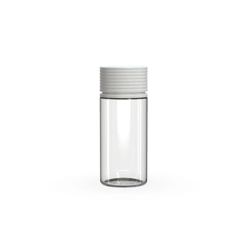 Chubby Gorilla 100Ml Spiral Bottle With Inner Seal & Tamper Evident Break-Off Band (Clear Natural Bottle With Opaque White Closure) - (400 Count)