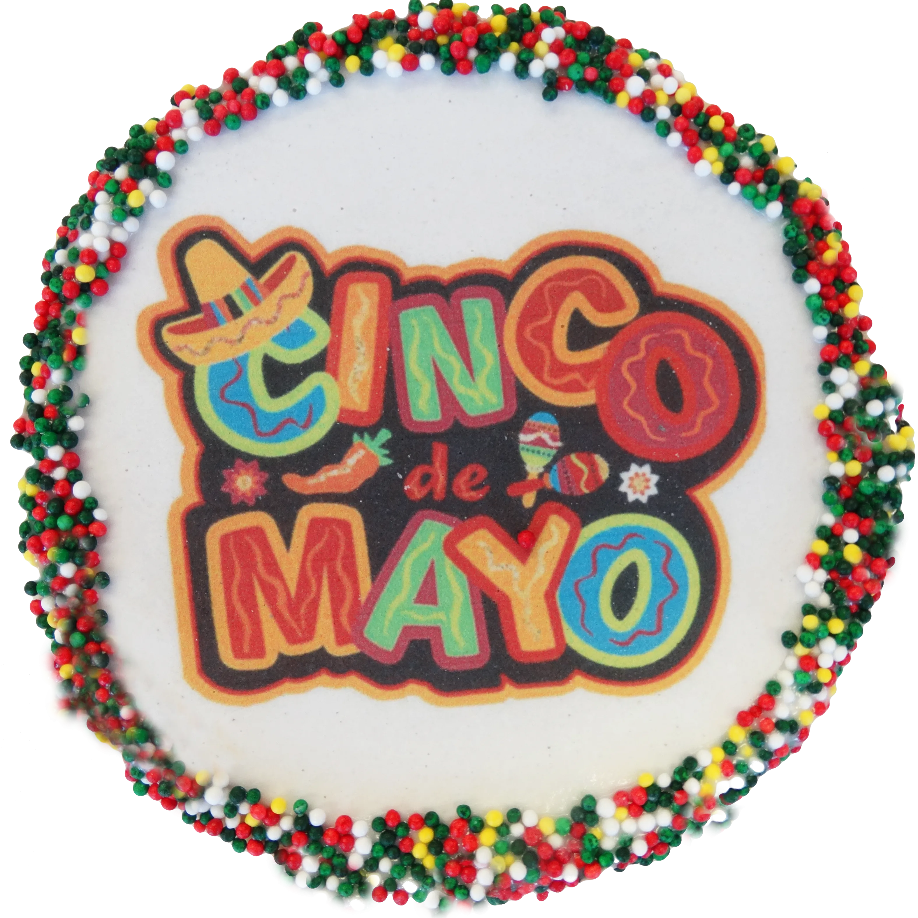 Cinco de Mayo Sugar Cookies With Sprinkles