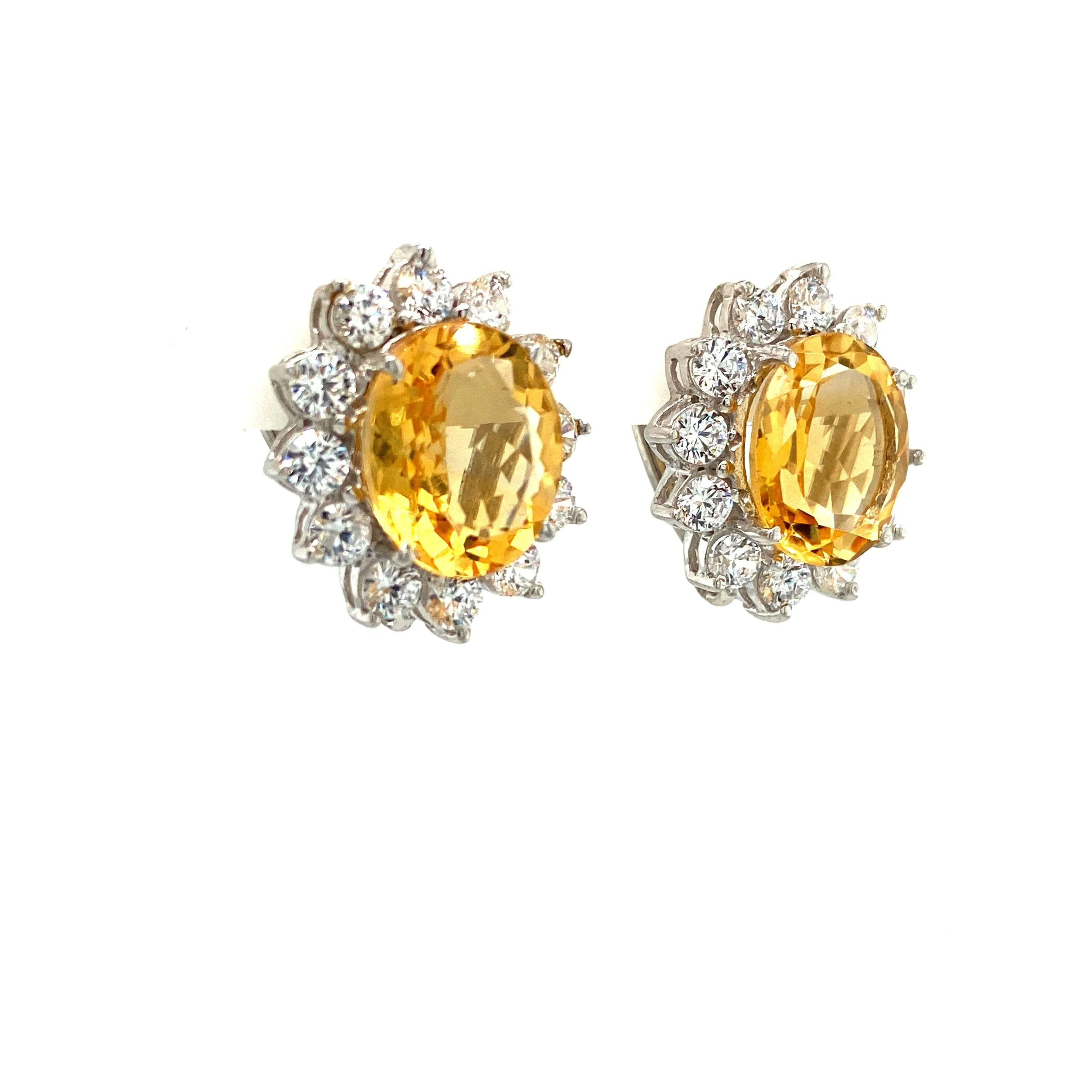 Citrine Earring in .925 Sterling Silver - KST 5373