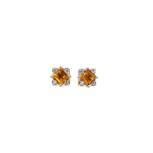 Citrine Earring in .925 Sterling Silver - KST 55091