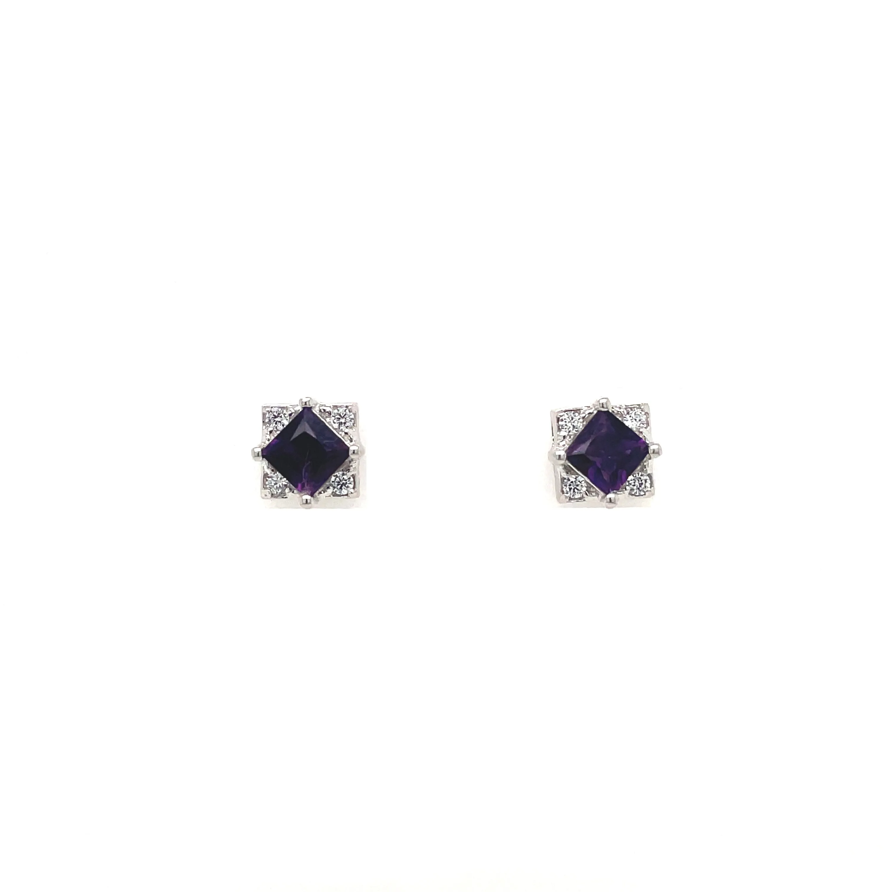 Citrine Earring in .925 Sterling Silver - KST 55091