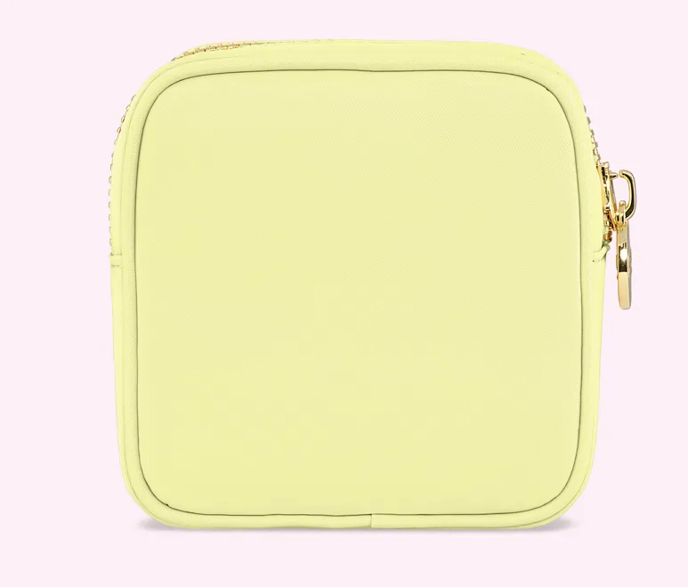 CLEAR FRONT MINI POUCH - BANANA