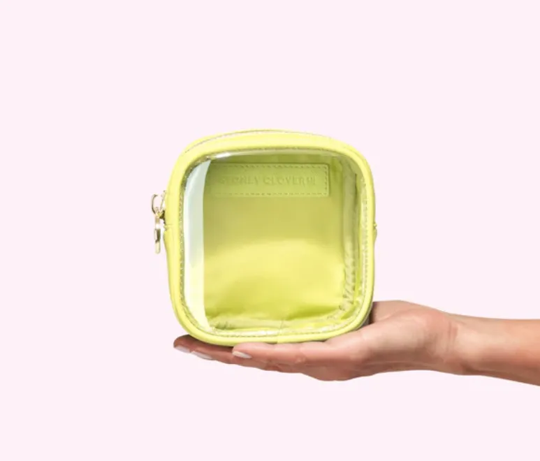 CLEAR FRONT MINI POUCH - GRAPE