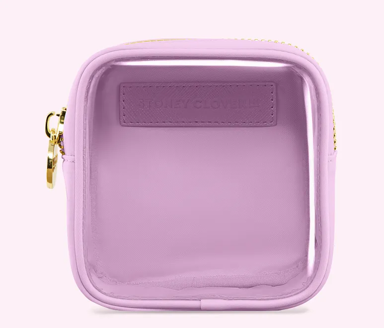 CLEAR FRONT MINI POUCH - GRAPE