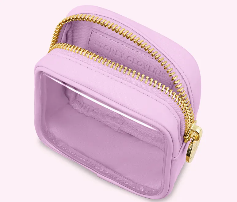 CLEAR FRONT MINI POUCH - GRAPE