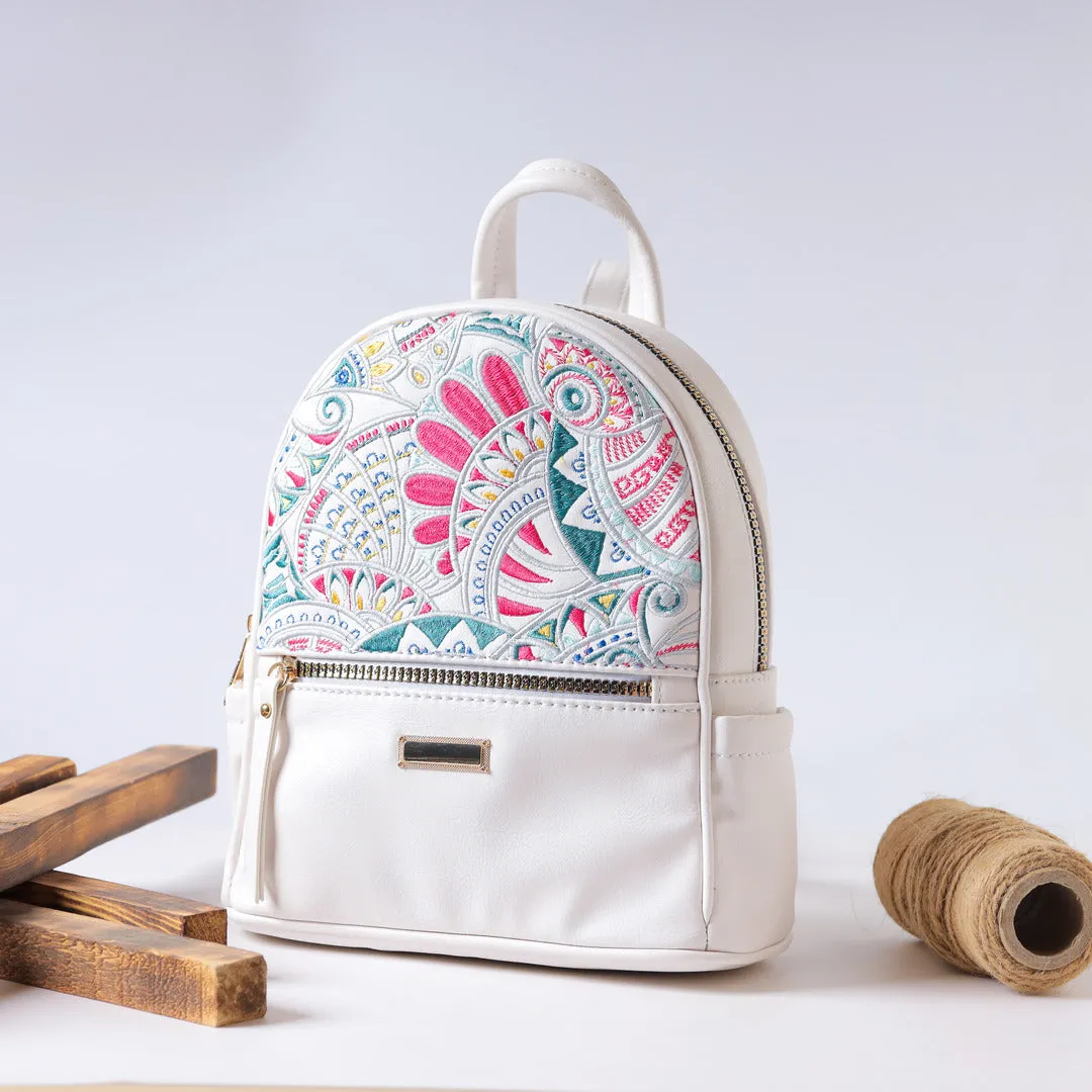 Colory embroidery Backpack