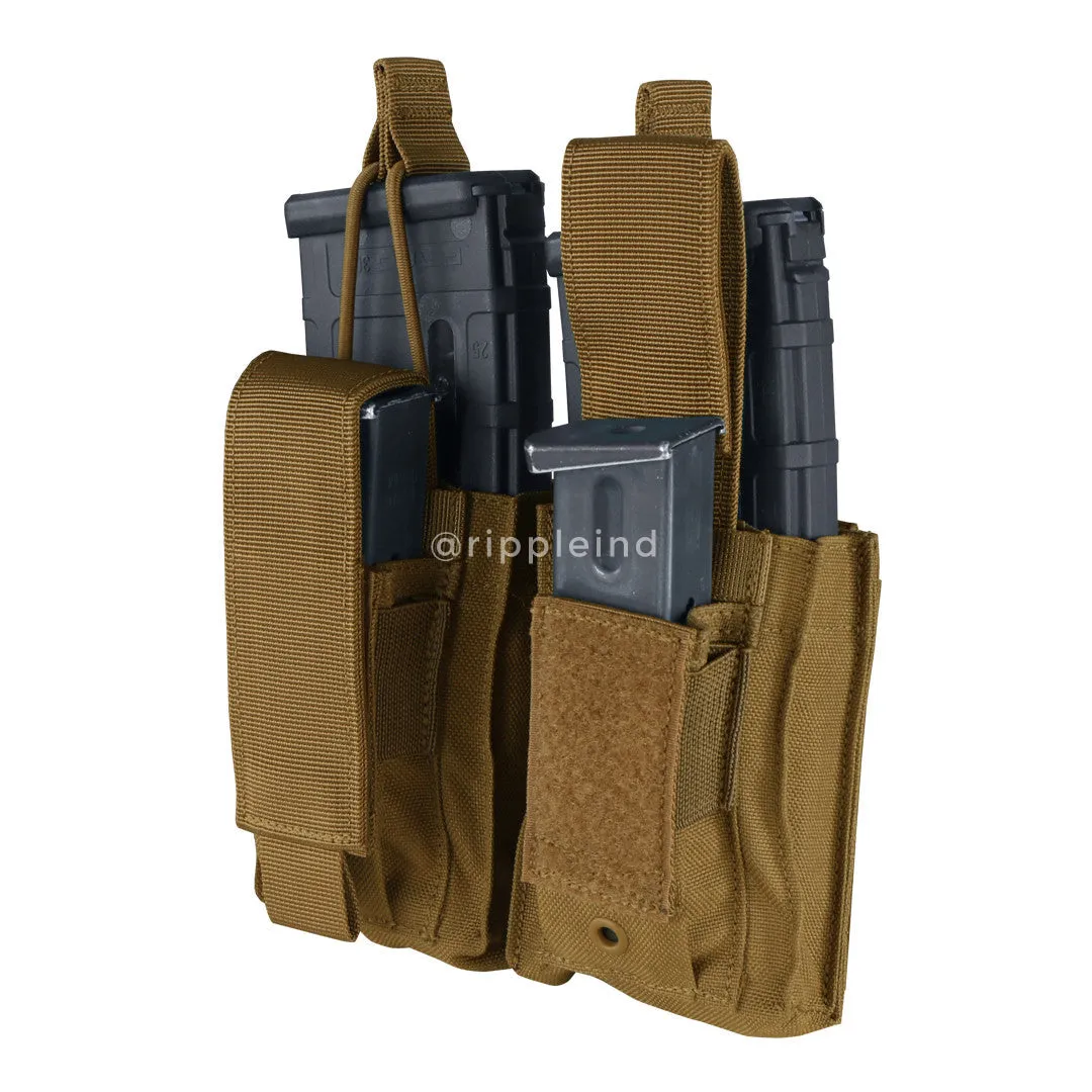 Condor - Multicam Black - Double M4 Kangaroo Mag Pouch - Gen 2
