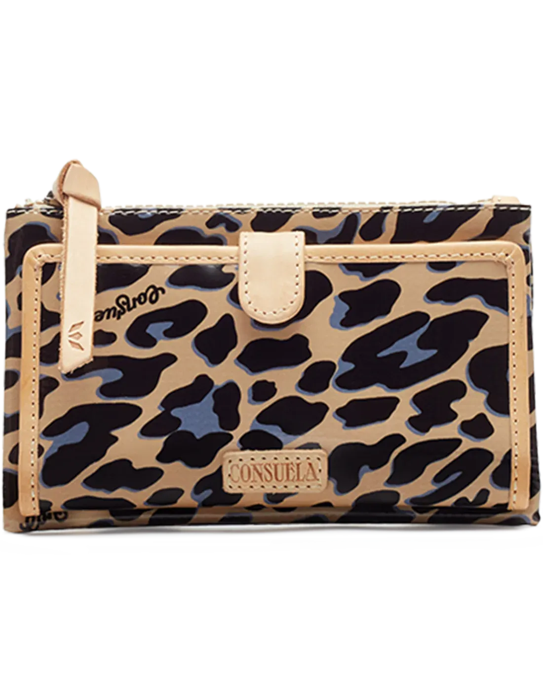 Consuela Slim Wallet, Blue Jag