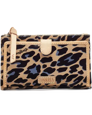 Consuela Slim Wallet, Blue Jag