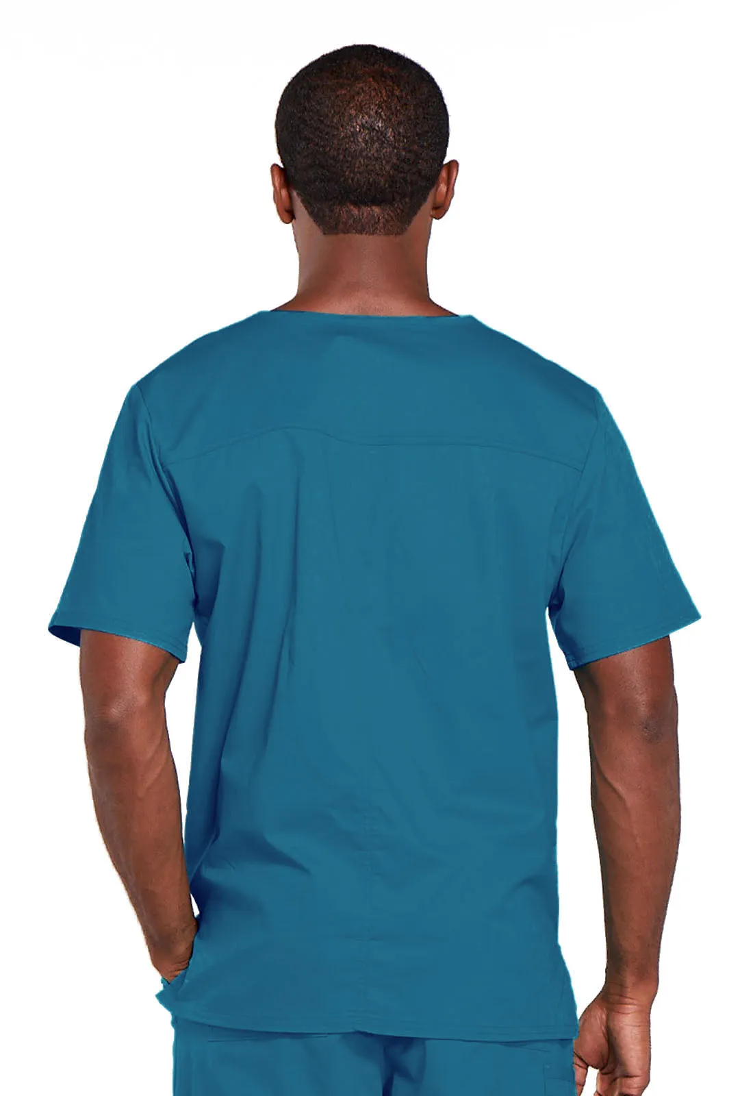 Core Stretch 4725 Unisex V-Neck Top Caribbean Blue