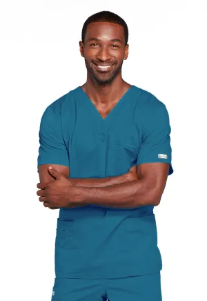 Core Stretch 4725 Unisex V-Neck Top Caribbean Blue