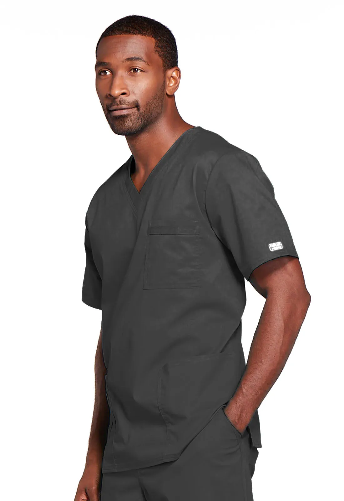 Core Stretch 4725 Unisex V-Neck Top Pewter